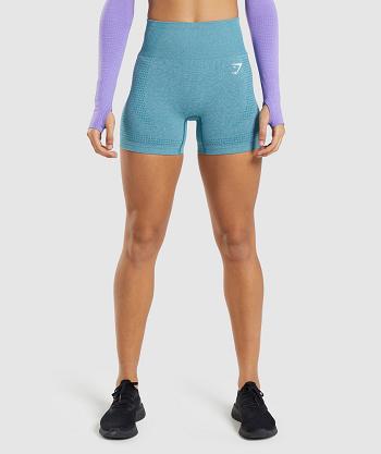 Dámské Šortky Gymshark Vital Seamless 2.0 Tyrkysové | CZ 3916RVD